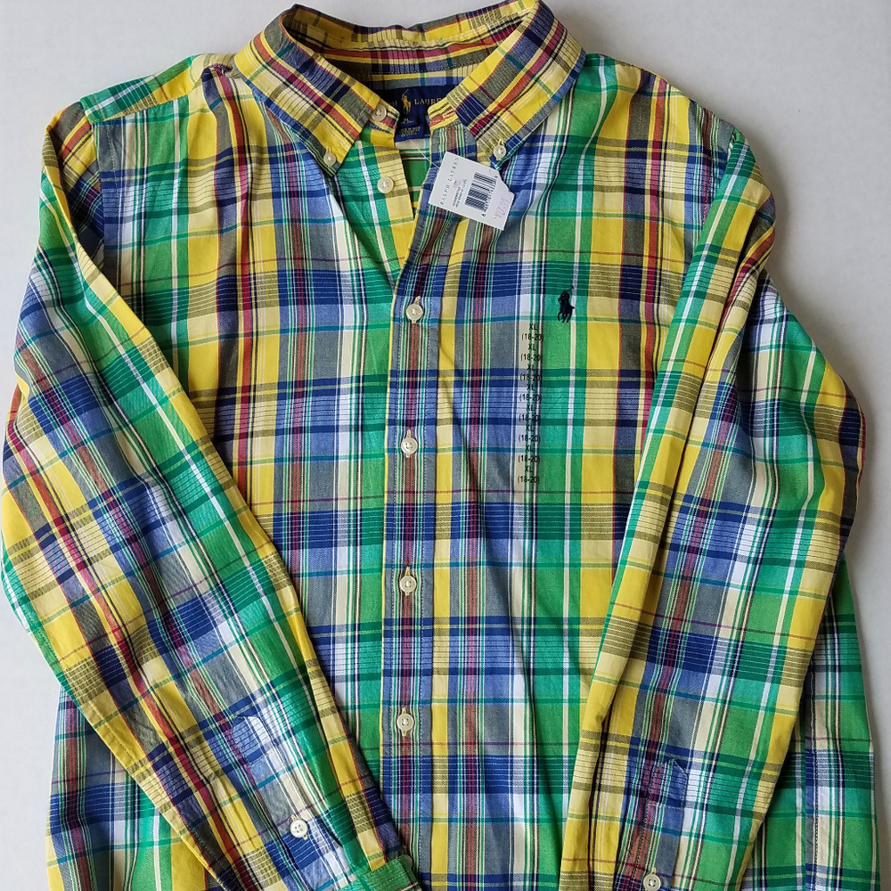 Polo Ralph Lauren Long Sleeve Shirt Size XL 18-20